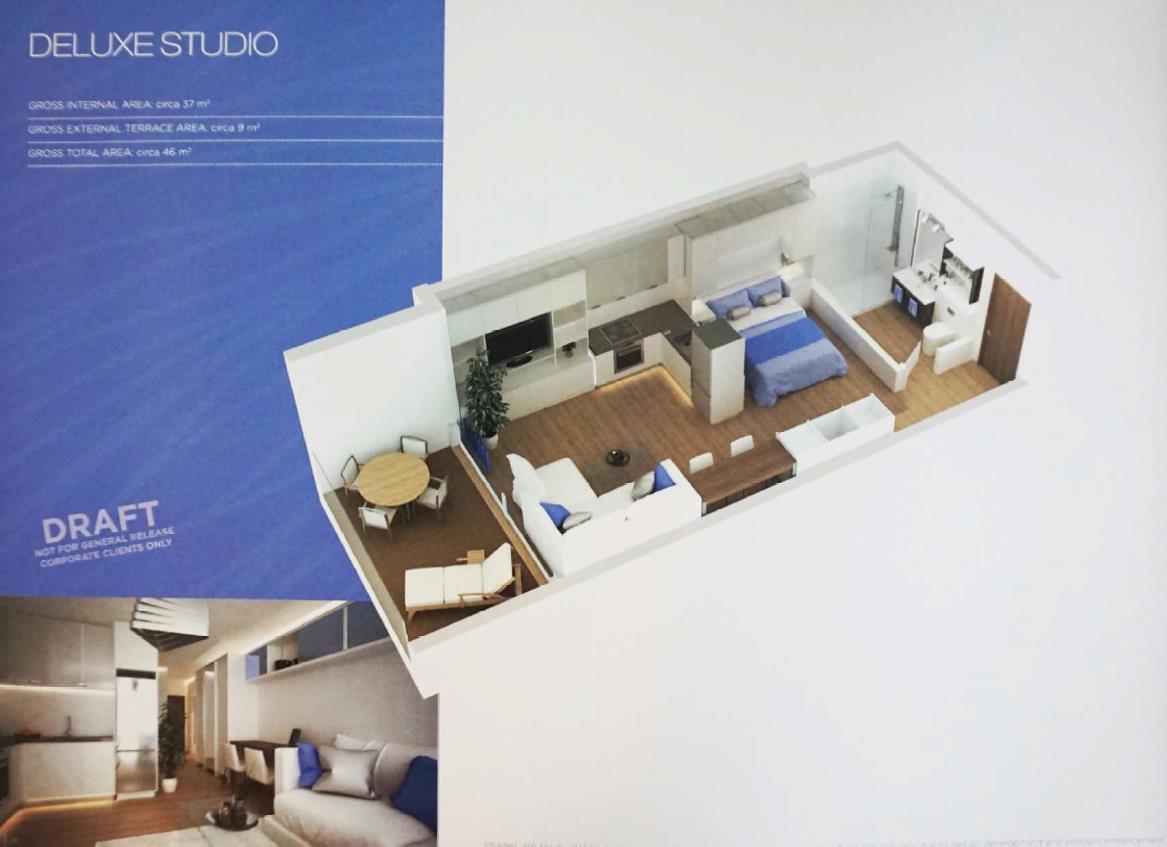 Image of Apartment - 1 Bathrooms for Rental in Marina Club-Gibraltar, Image 6